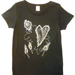 GEZIGOMOLA 　Tシャツ　黒×シルバー!!!