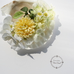 *funwari barrette* yellow　mum