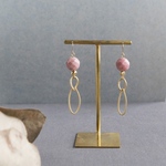 Rhodonite ピアス イヤリング