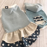 春色ヒッコリーワンピース