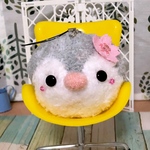 生首ストラップ＊桜ペンギンさん
