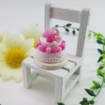 9131様専用♡期間限定Sale！ミニチュアフード♡ハートマカロン&ピンクローズ2段ケーキ