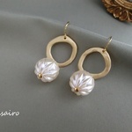 【ご予約品】カービングパールピアス