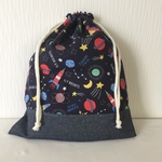 入園、入学グッズ♡お着替え袋【宇宙柄】