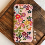 集〜和布刺繍 和風 和柄 スマホケース【iPhone7 /iPhone8共通】 