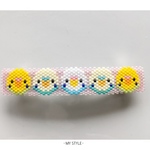 5羽のセキセイインコ(ピンク) バレッタ