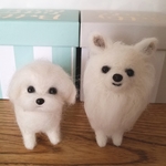 羊毛フェルト　チワワ　マルチーズ