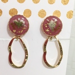 2wayアリッサム❁のゆらゆらイヤリング