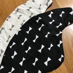ベビービョルンミニ&オリジナル用モノトーンリボン☆ふわふわ抱っこひもよだれカバー 