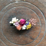 ドライフラワー🌼ヘアクリップ小🌼お呼ばれ髪飾り