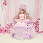 リカちゃん お姫様ドレス 一点物☆ピンク×パープル