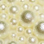 穴なしコットンパール風 オフホワイト    4種類セット 