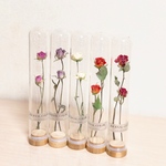 ガラスボトルinドライフラワー 薔薇