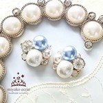 [ピアス] ブルー＊ビジュー  (ビジュー)