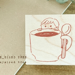 【再販】＊コーヒー男子の一言枠はんこ