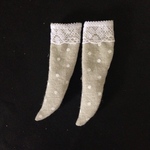 ネオブライス、リカちゃん用靴下 膝下レース付き