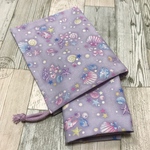 お買い得B品《40×60》小学校給食セット  キラキラシェルパープル