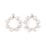 PEA-059-G【2個入り】フラワーラインパール,Flower Line Pearl 