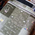 ダブルファスナーポシェット・18（きゅるるコレクション・くまさんパッチ柄）