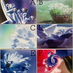ポストカード  水滴、花の写真 3枚セット
