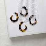 べっ甲curve earring