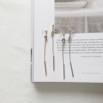 knit long chain earring