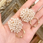 Pearl beads 𓂃earring