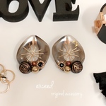 新作◎2019SS 大人気＊個性的 アクリル チェーン 大ぶりピアス