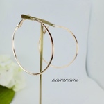 シンプルピアス大ぶりフープピアス♡
