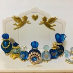 ミニチュア 香水瓶 LOVE ブルー