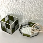ステンドグラス【抹茶色のセット】