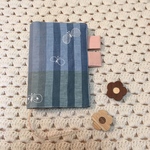 ほぼ日手帳カバー オリジナルサイズ ミナペルホネン choucho lake  ブルー ファブリック使用