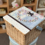 「ココママ様オーダー品」❤マーガレットリースのバスケット