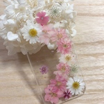 ピンク千鳥草＊お花いっぱいiPhoneケース㉟ 