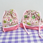 お弁当袋&コップ袋セット♪赤ずきんちゃん柄