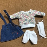 holalaサイズ  花柄トレーナーセット