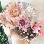 ❁ピンクの花嫁❁.*・゜ヘッドパーツ＊プリザかすみ草&チュール＊ウェディング＊