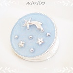 [Z1]宇宙モチーフ(マグネットクリップ)＊Light Blue