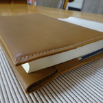 単行本用革のブックカバー　T-7