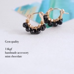 14kgf ブラックスピネル フープピアス オールシーズン使えます♡