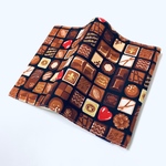 ブックカバー 文庫本サイズ チョコレート 黒
