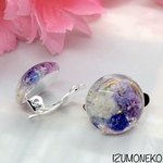 かすみ草のイヤリング（PURPLE）／103