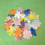 色どり豊かなお花のメッセージカード＊ひとつひとつの違いがポイント＊アルバムや色紙にコメントカードや色紙寄せ書きにメモ帳に