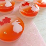 和菓子♡梅うさぎ♡帯留め