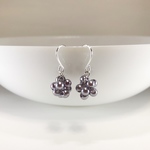つぶつぶパールボールピアス／グレープ