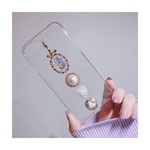 iPhone8  パール 押し花  アンティーク ケース