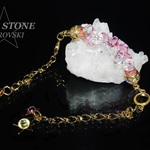 ★ 新作 ★  SWAROVSKI ハーフチェーンブレスレット