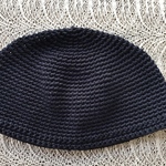 イスラム帽子！浅型１５cm《ネイビー》コットン系