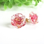 【特集掲載】245.rose in the rose 一粒ピアス◇イヤリング変更可