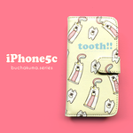 ぶちゃくま。tooth手帳型スマホケース5c